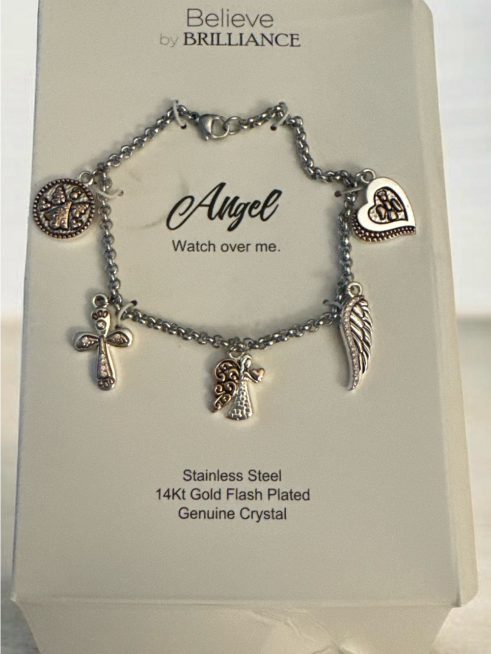 Silver Angel Charm Bracelet